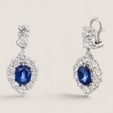 DROP OVAL EARRING - EF1262/SAP/CZ