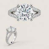 4CT SOLITAIRE WITH SPLIT SHANK F1263-CZ-14K