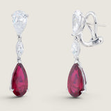 PEARSHAPE/MARQUISE/PEARSHAPE DROP - EF1258/RUB/CZ
