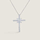 CROSS WITH FLOWER CENTER(1 1/4 INCH) - PF1290/CZ