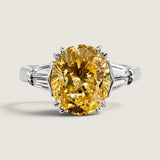 3.5CT OVAL CUT WITH DOUBLE TAPERED BAGUETTES F1302-CAN-CZ-14K