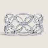 Open Floral Cuff Bracelet