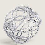 Open Floral Cuff Bracelet