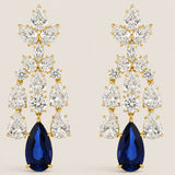 2.5 INCH DROP EARRING - EF1075SM/SAP/CZ