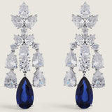 2.5 INCH DROP EARRING - EF1075SM/SAP/CZ