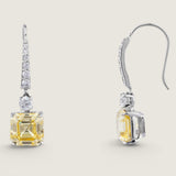 .1CT ROUND WITH 2.5CT ASSCHER CUT ON CZ WIRE - EF1173/CAN/CZ