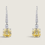 .1CT ROUND WITH 2.5CT ASSCHER CUT ON CZ WIRE - EF1173/CAN/CZ