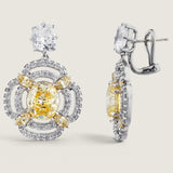 1.5CT CUSHION WITH 3.5CT OPEN OVAL DROP - EF1319/CAN/CZ