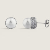 Pearl in Pave Cap Setting (2.4 TCW)