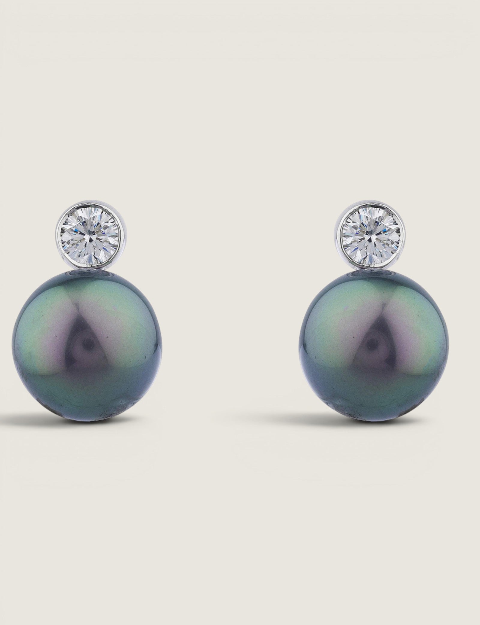 15MM PEARL WITH .5CT BEZEL ROUND - EF1354/PRL/CZ