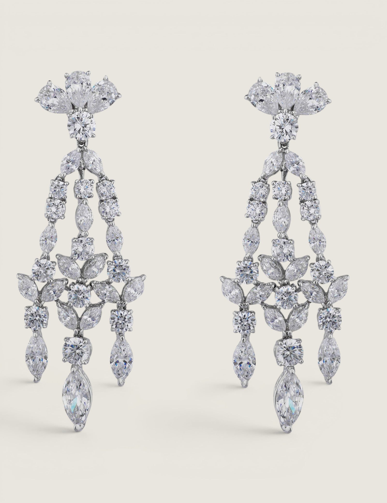 2.25" CHANDELIER EARRING - EF1358/CZ