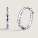 Large Emerald-Cut Hoop Earrings (28.5TCW)