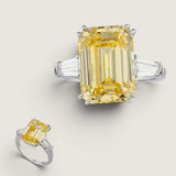 14 X 10 EMERALD CUT WITH TAPERED BAGUETTES F1281-CAN-CZ-14K
