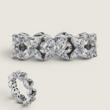 Marquise Flower Eternity Band
