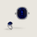 12CT CUSHION CUT WITH HALO F1353-SAP-CZ-14K