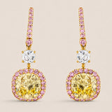 8CT CUSHION DROP WITH PAVE SETTING - EF1364/CAN/PK/CZ