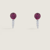 2.5CT SOLITAIRE WITH STONES BELOW - EF1375/RUB/CZ