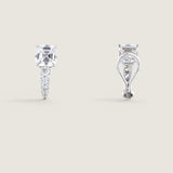 2CT SQUARE WITH STONES BELOW - EF1377/CZ