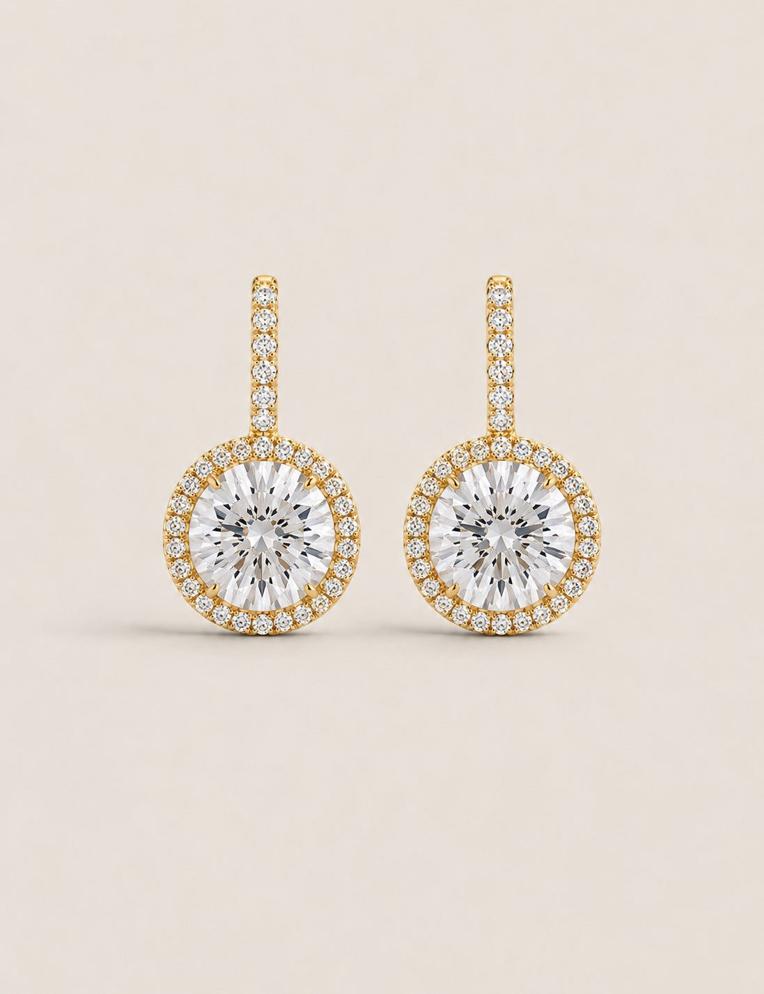 Solitaire & Pave Drop Earrings (14.75 TCW)