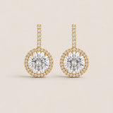 Solitaire & Pave Drop Earrings (14.75 TCW)