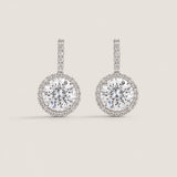 Solitaire & Pave Drop Earrings (14.75 TCW)