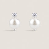 14MM PEARL WITH 1.25CT ROUND STONE ON TOP - EF1391/PRL/CZ