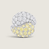 BYPASS PAVE COCKTAIL RING F1384-CAN-CZ-14K