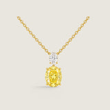 .5CT OVAL WITH 2.5CT OVAL DROP PENDANT - PF1065/CAN/CZ