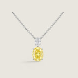 .5CT OVAL WITH 2.5CT OVAL DROP PENDANT - PF1065/CAN/CZ