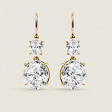 Double Oval Drop Earrings (7 TCW)