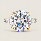Eternal Romance Round Brilliant & Baguette Ring (11 TCW)