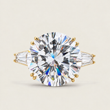 Eternal Romance Round Brilliant & Baguette Ring (13 TCW)