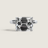 East West Emerald Cut Ring(5 TCW)