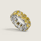 Oval Canary Eternity Band (10 TCW)