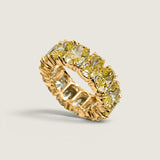 Oval Canary Eternity Band (10 TCW)
