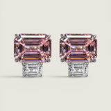 Earrings, Button, Stud, Colored Cubic Zirconia, Emerald, 438, Pink, 491, New Collection, 604, 722, New Collection Earrings, Spring Collection