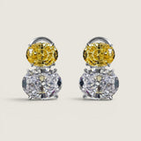 Double Oval Canary Stud (8 TCW)