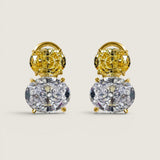 Double Oval Canary Stud (8 TCW)
