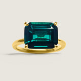 East West Lab Emerald Emerald Cut Ring(5 TCW)