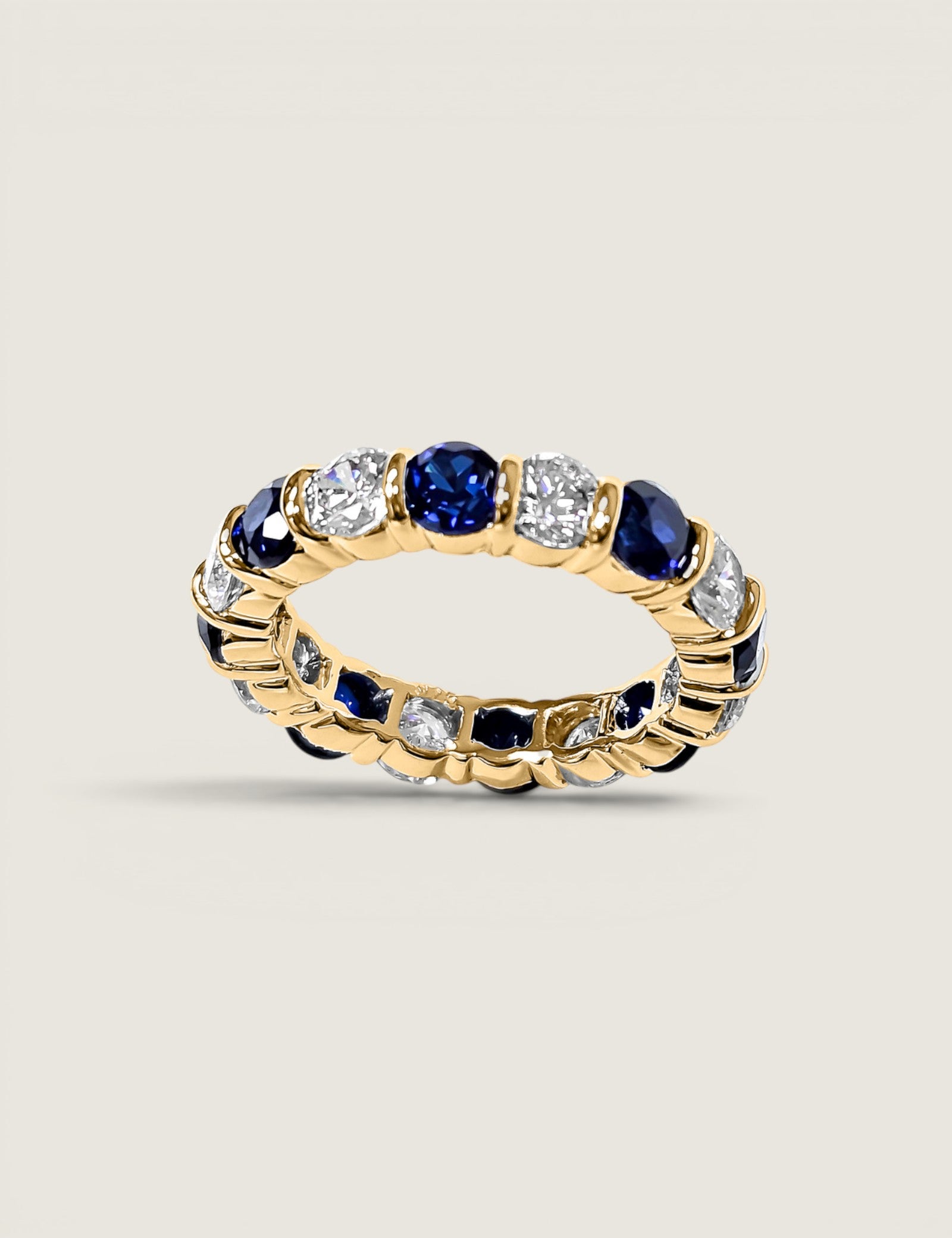 Alternating Sapphire Eternity Band (4 TCW)