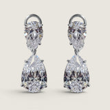 Double Pear Drop Earrings (11 TCW)