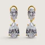 Double Pear Drop Earrings (11 TCW)