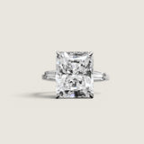 Emerald Cut Center with Baguette Side Stones