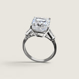 Emerald Cut Center with Baguette Side Stones