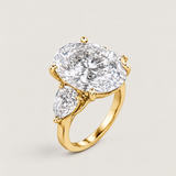 Grand Oval Three-Stone Ring (8.4 TCW)