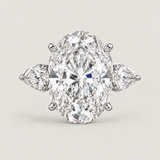 Grand Oval Three-Stone Ring (8.4 TCW)