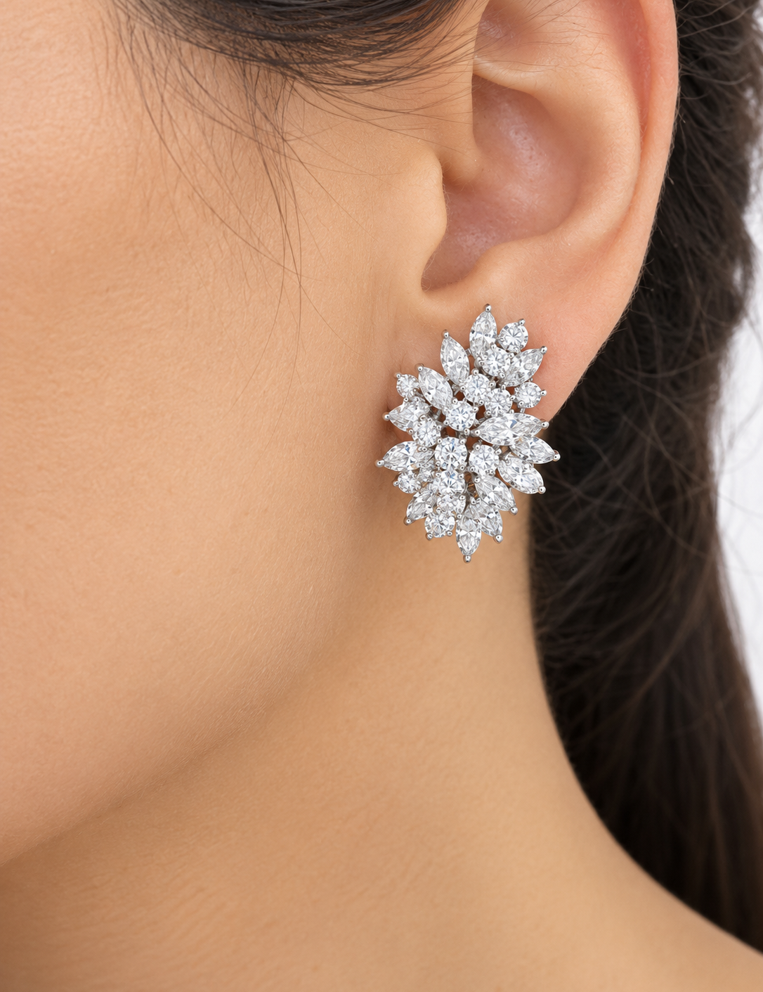 Marquise Garden Statement Earrings