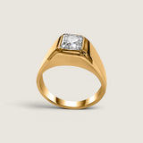 1CT Bezel Set Radiant Cut
