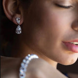 Large Double Pear Drop Earrings (22 TCW)