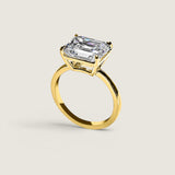 East West Emerald Cut Ring(5 TCW)